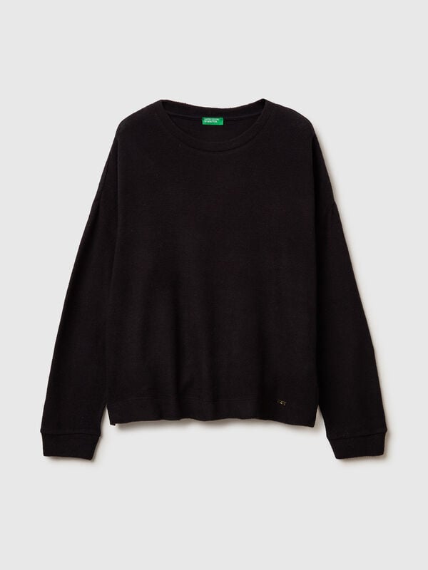 Warm stretch cotton sweater Women