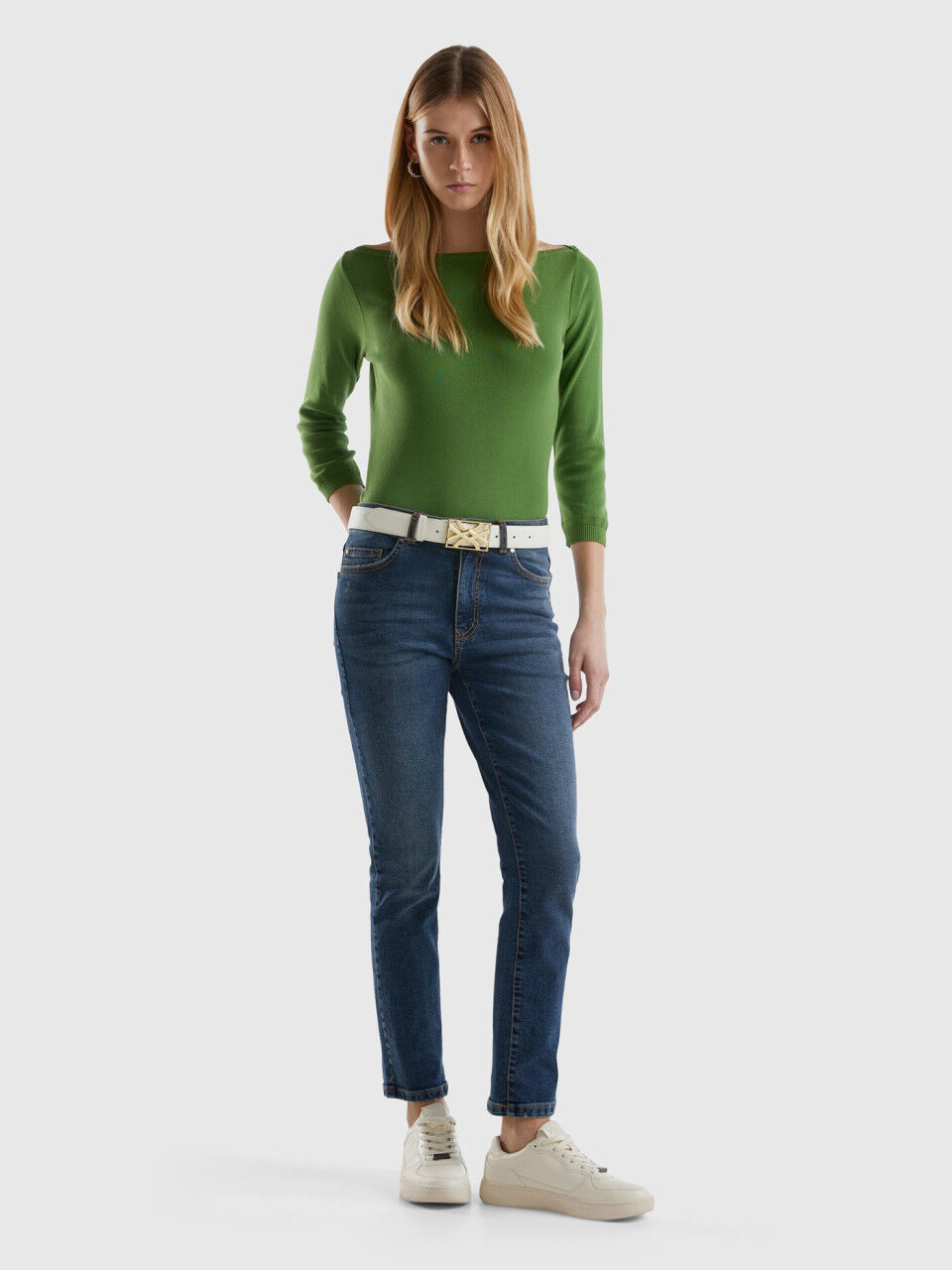Jeans Donna Skinny Slim Mom Regular A Zampa Larghi