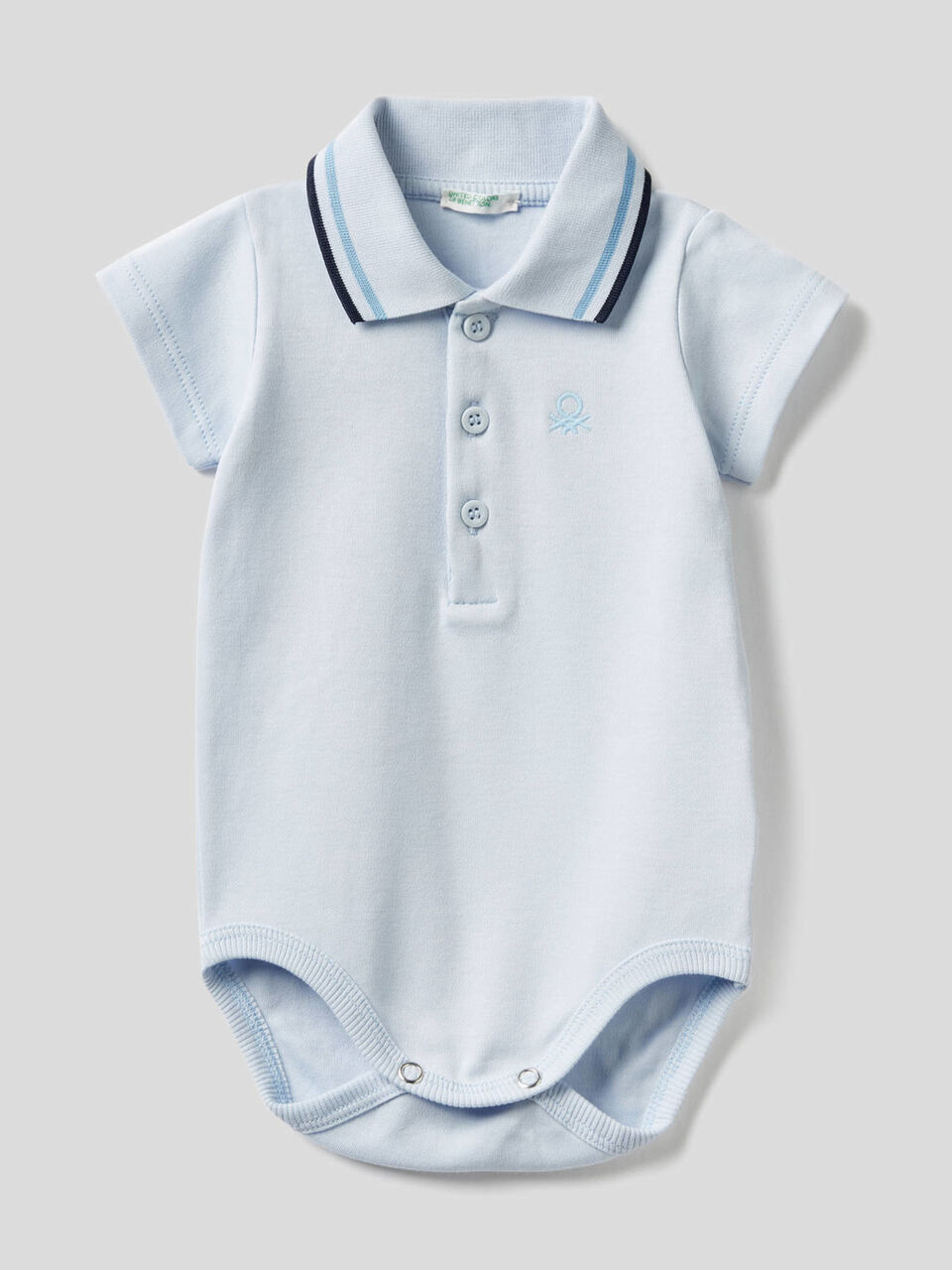 Bodysuit polo in organic cotton image number null