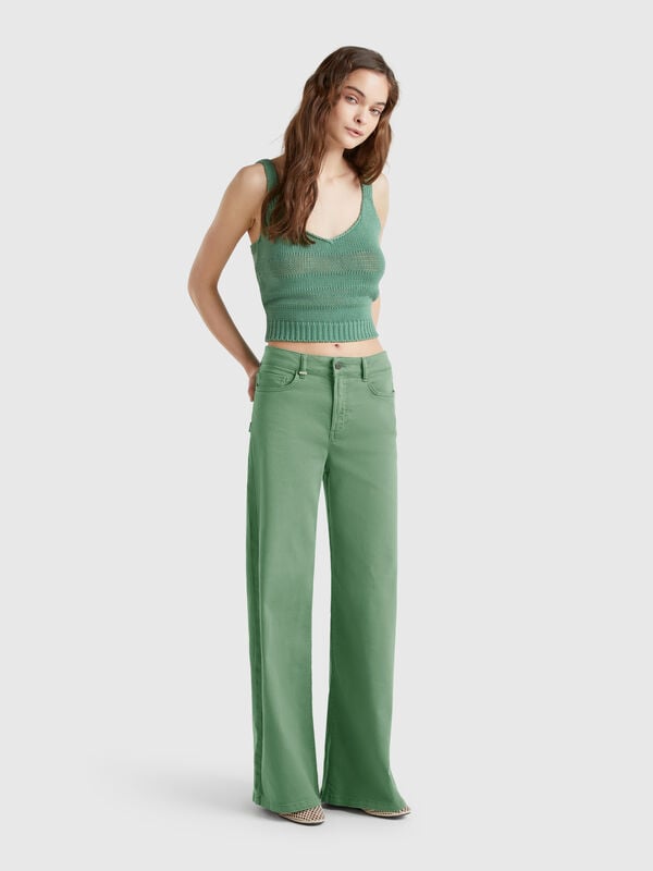 Weit geschnittene Hose Damen