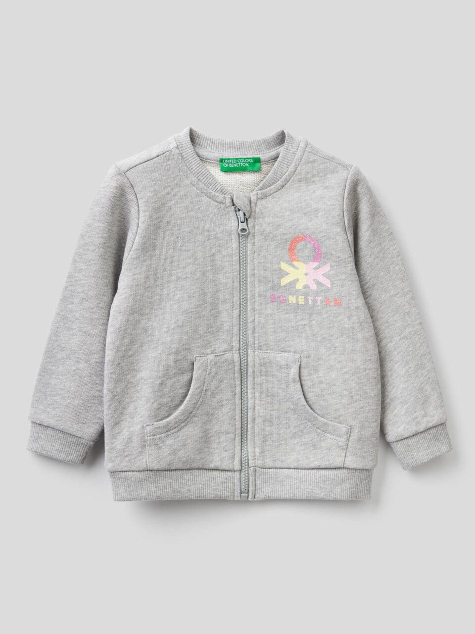 Sweat zippé en coton bio image number 1