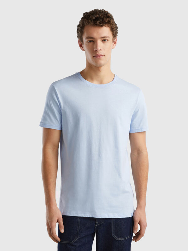 T-shirt celeste Uomo