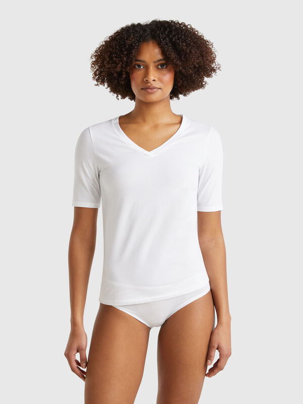 Super stretch cotton t-shirt Women