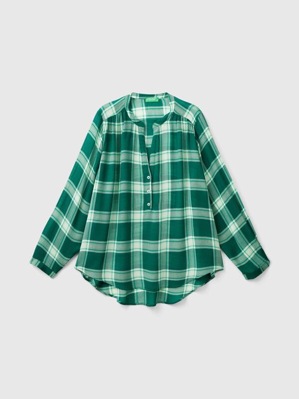 Flowy check shirt Women