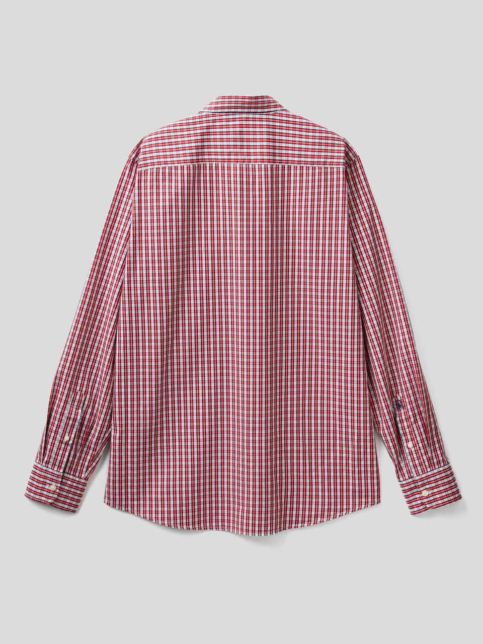 Camicia slim fit in cotone tinto filo image number 2