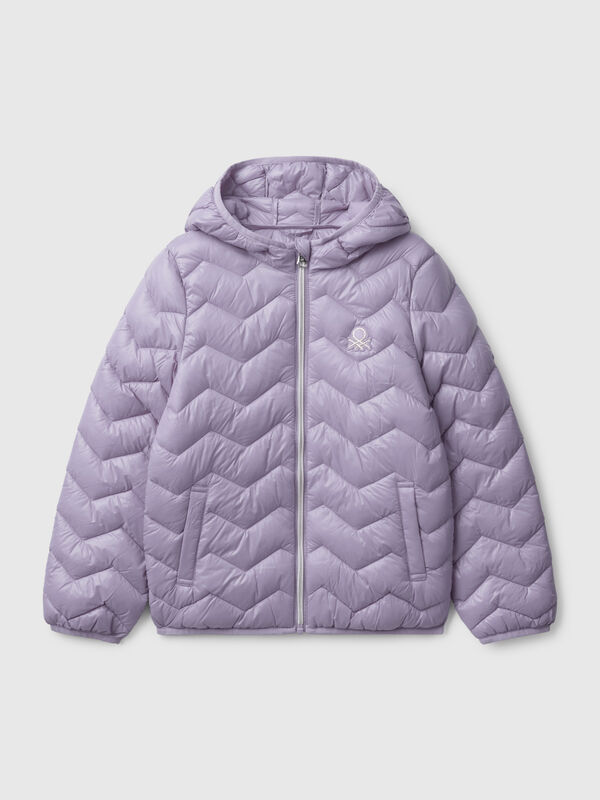 Wattierte Jacke mit Kapuze Mädchen