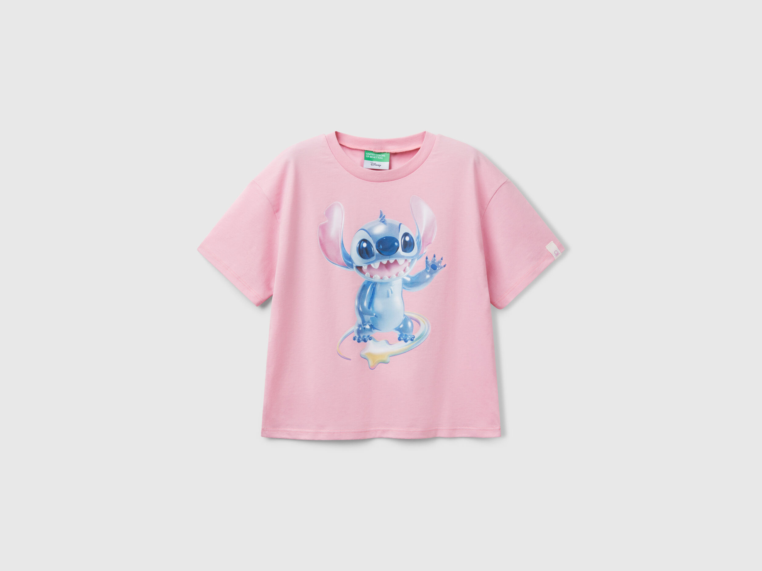 Lilo & Stitch boxy fit t-shirt - Pink | Benetton Lilo & Stitch boxy fit t-shirt - Pink | Benetton