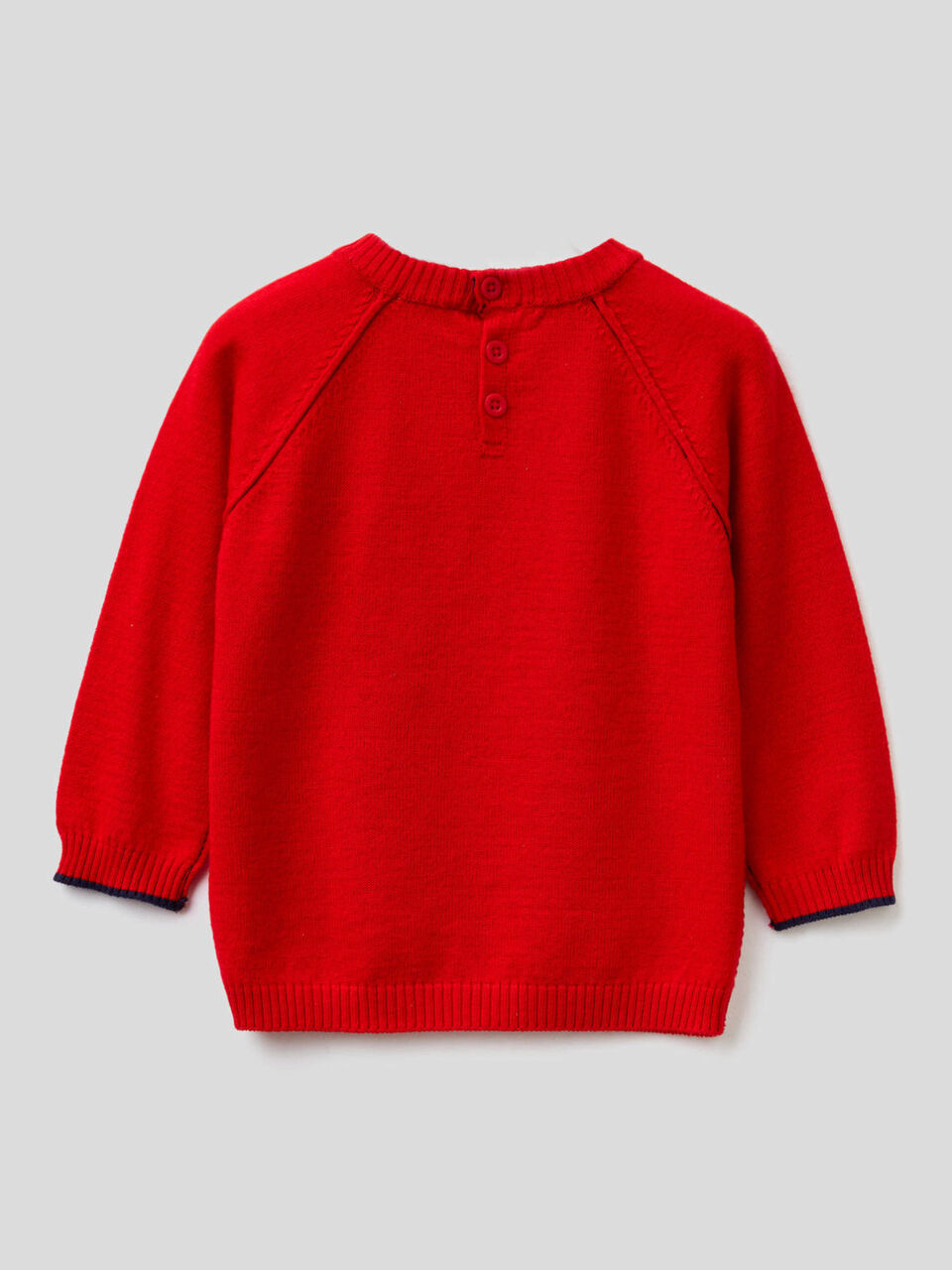 Maglia girocollo con manica raglan image number 2