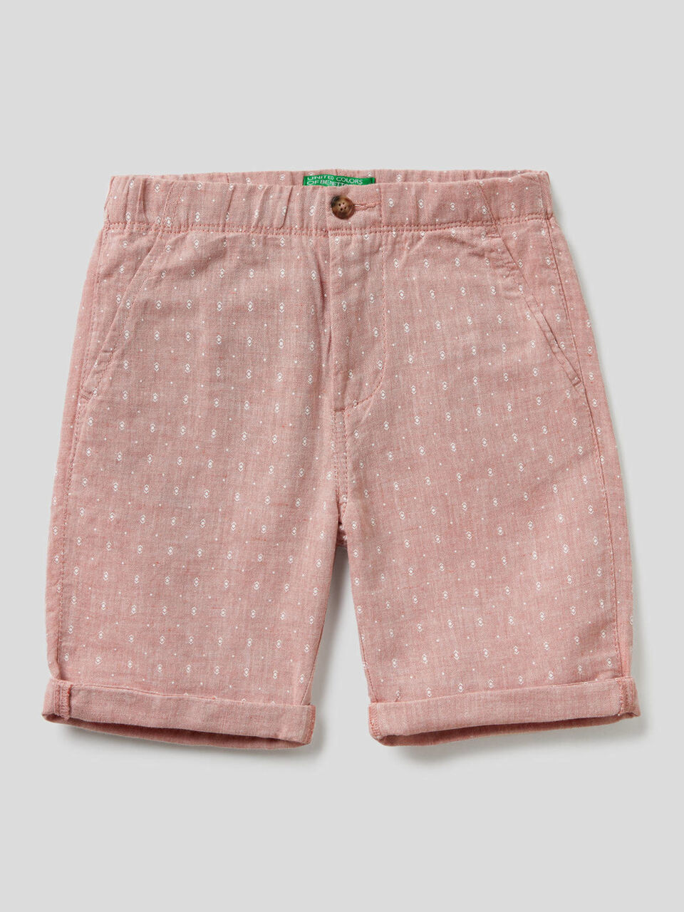 Bermuda in cotone misto lino image number 1
