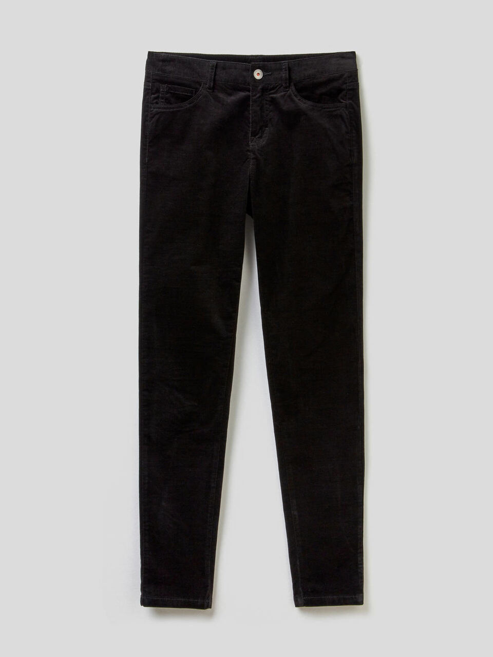 Five-Pocket-Hose aus Samt image number 1