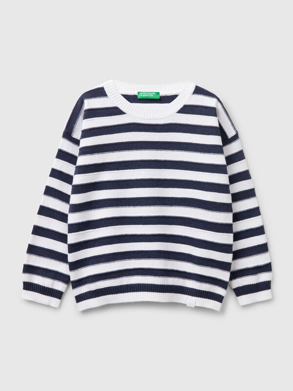 Maglia a righe in misto cotone  Bambino