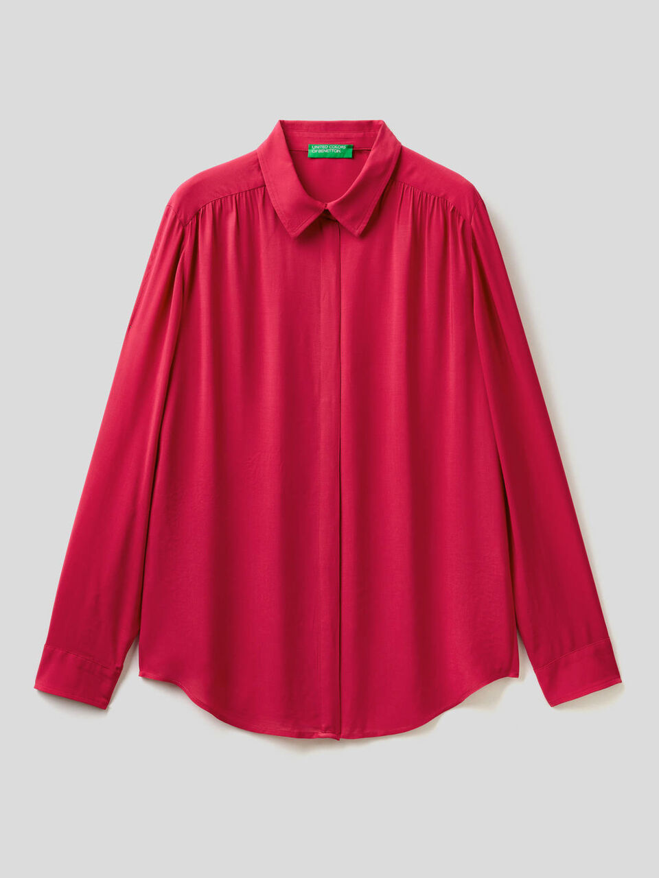 Fließende Bluse mit Raffungen image number 1