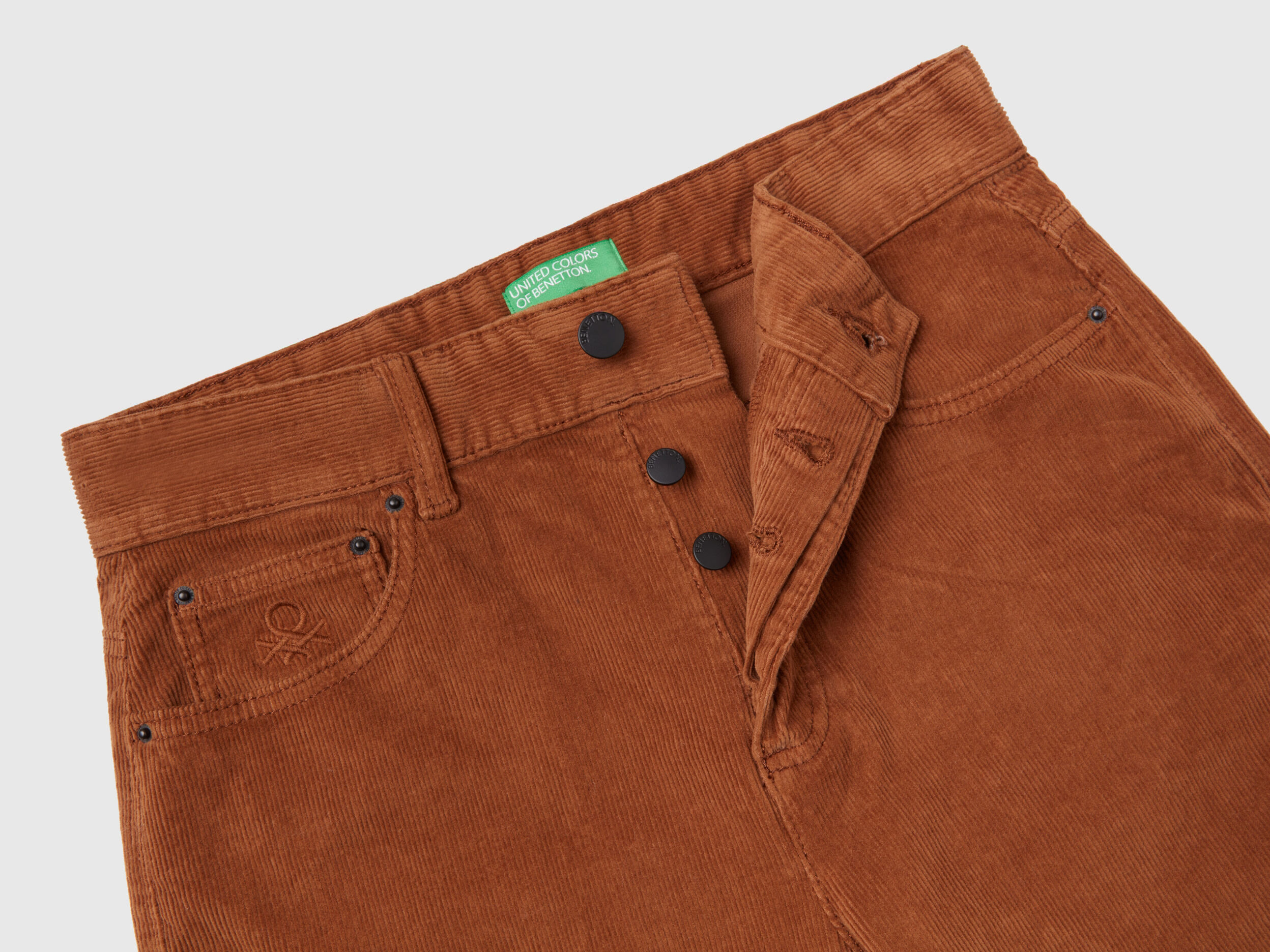 Pantaloni cinque tasche in velluto