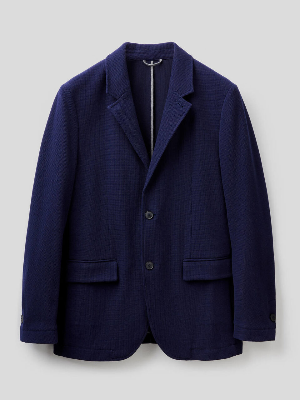 Blazer en coton mélangé texturé image number null