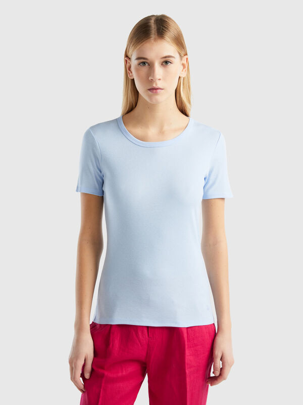 T-shirt in cotone a fibra lunga Donna