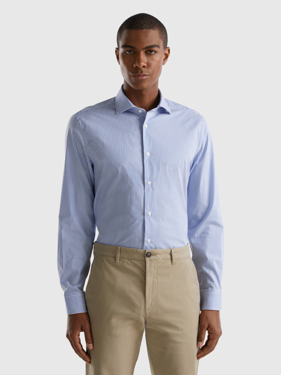 Chemise Coupe Slim Homme Nouvelle Collection 2024 Benetton