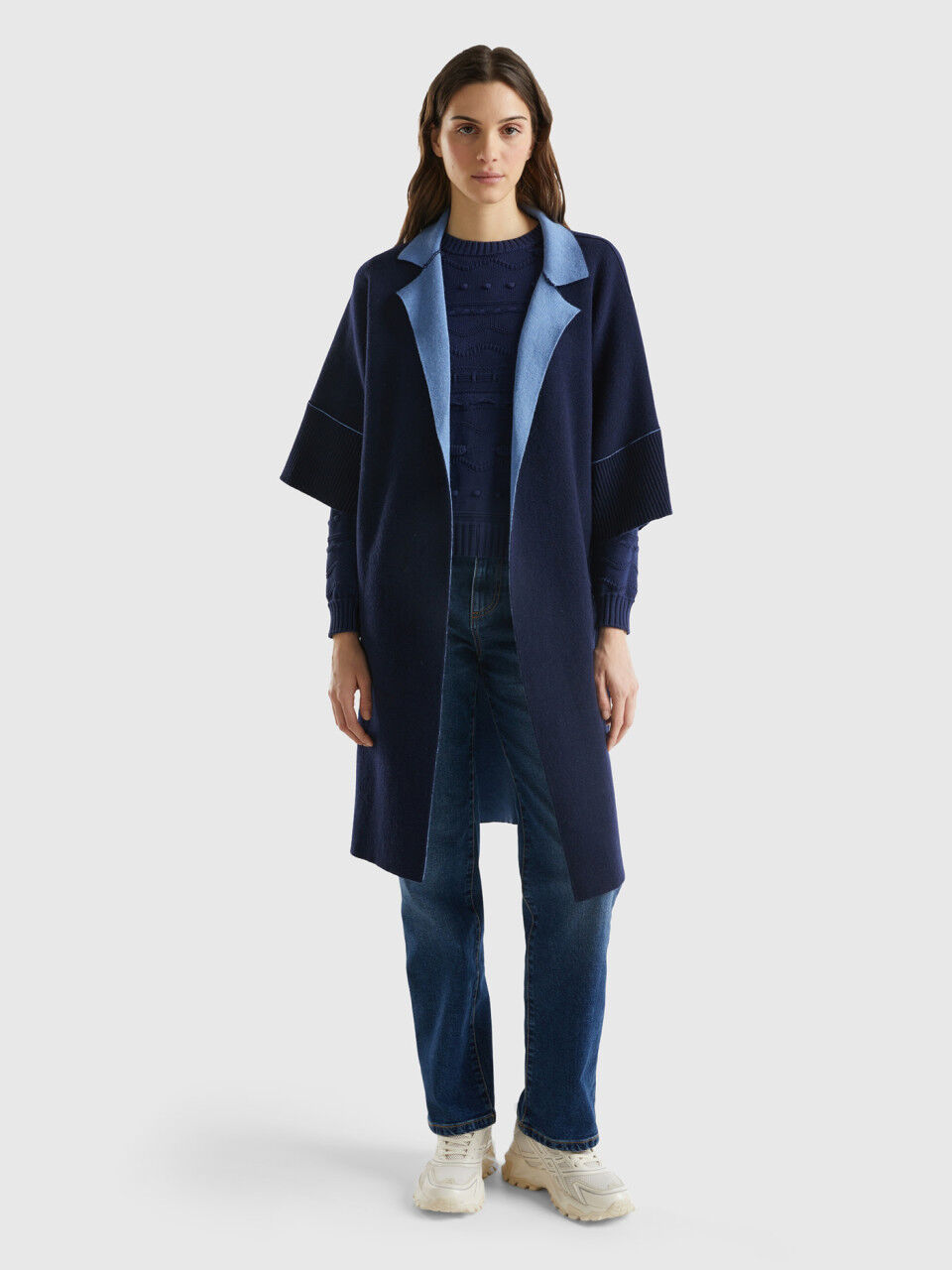 Benetton wollmantel damen clearance