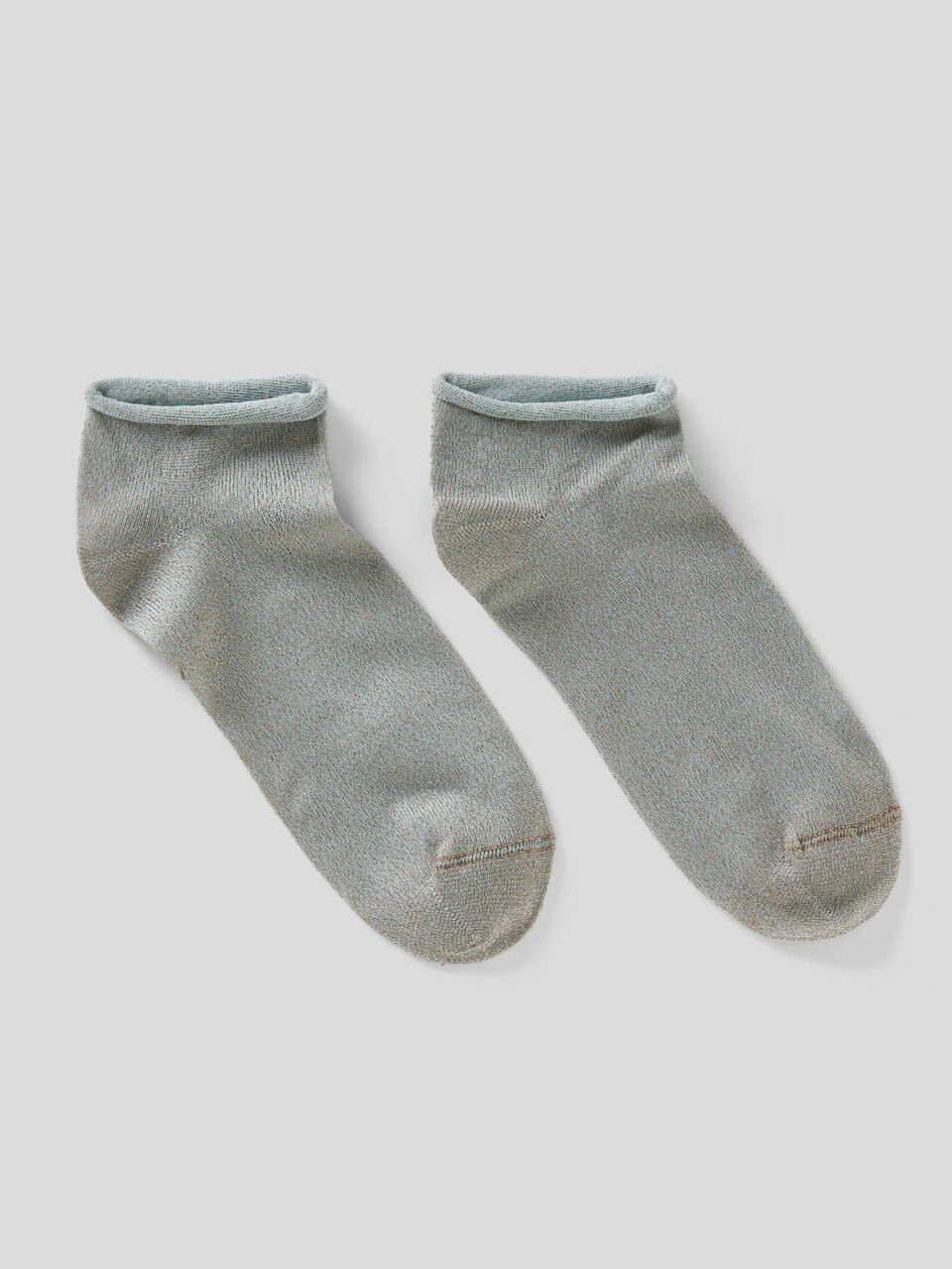 Short socks with lurex image number 1