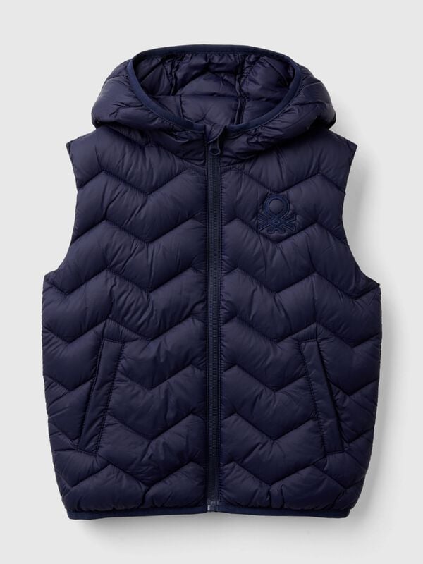 Padded vest with hood Junior Boy