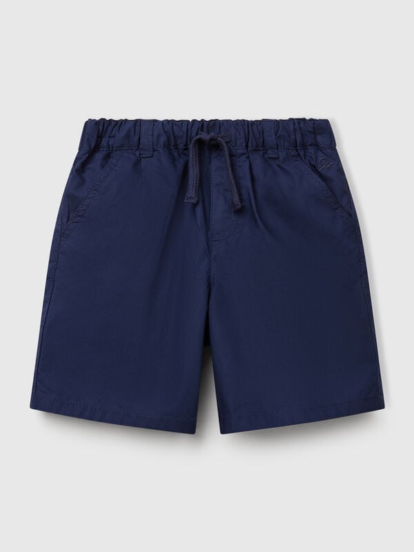 Short 100% coton avec cordon de serrage Garçon