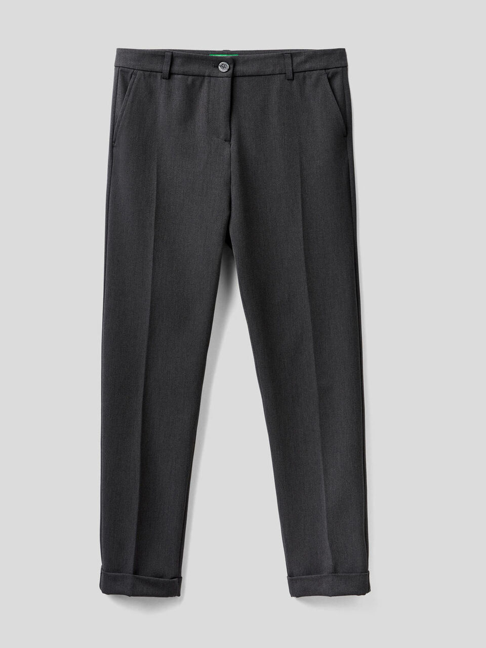Stretch trousers with cuffs image number 1