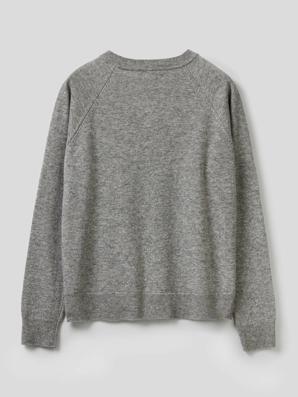 Cardigan girocollo in misto lana e cashmere image number 2