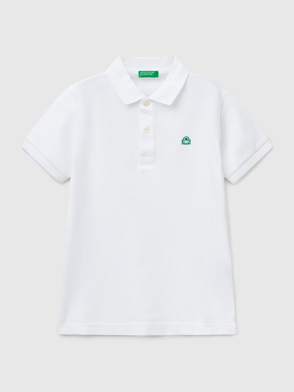Slim fit polo in pure cotton Junior Boy
