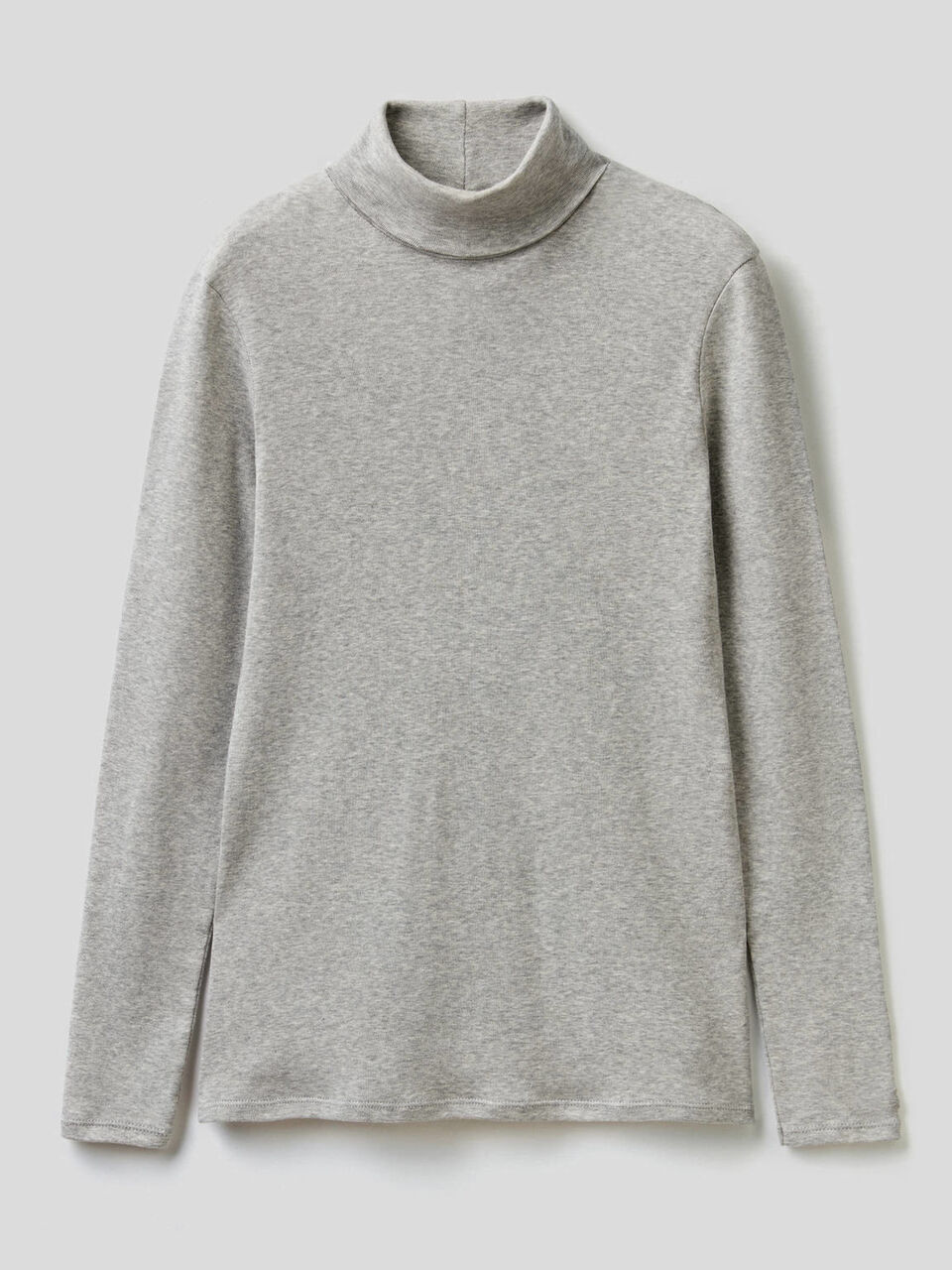 T-shirt a manica lunga con collo alto image number 1