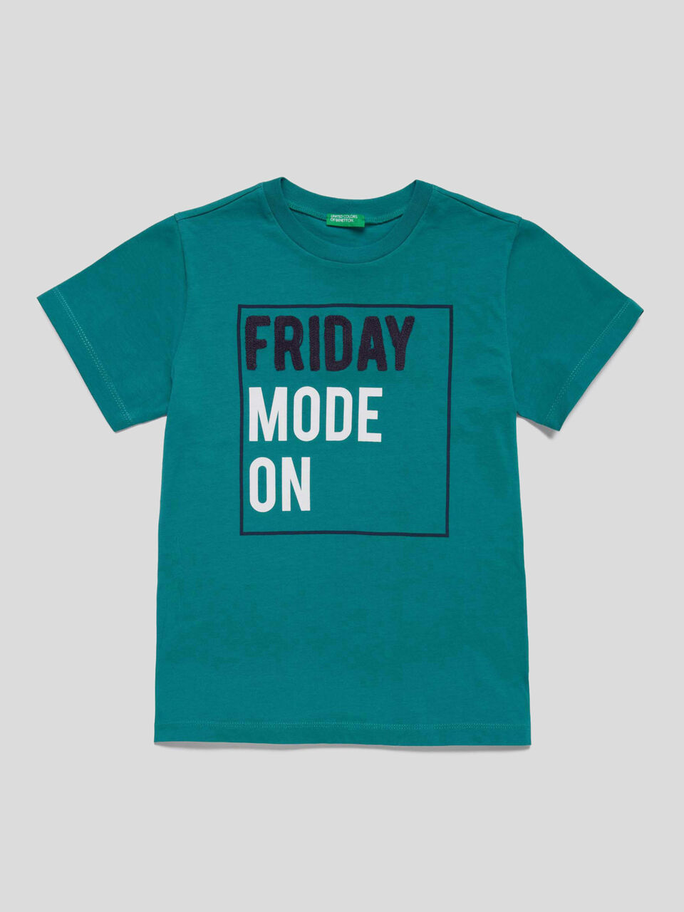 T-Shirt mit Print und Stickerei image number 1