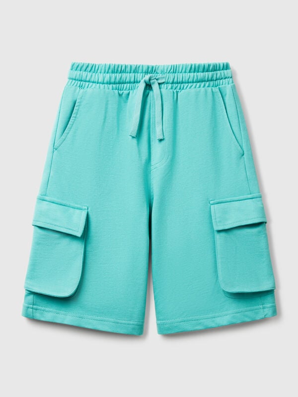 Shorts cargo in felpa leggera Bambino