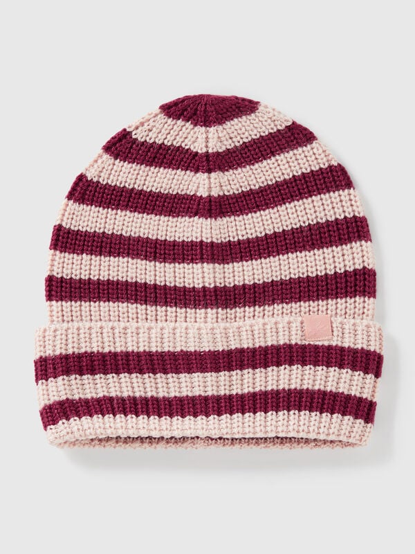 Cappellino in maglia a righe Bambino