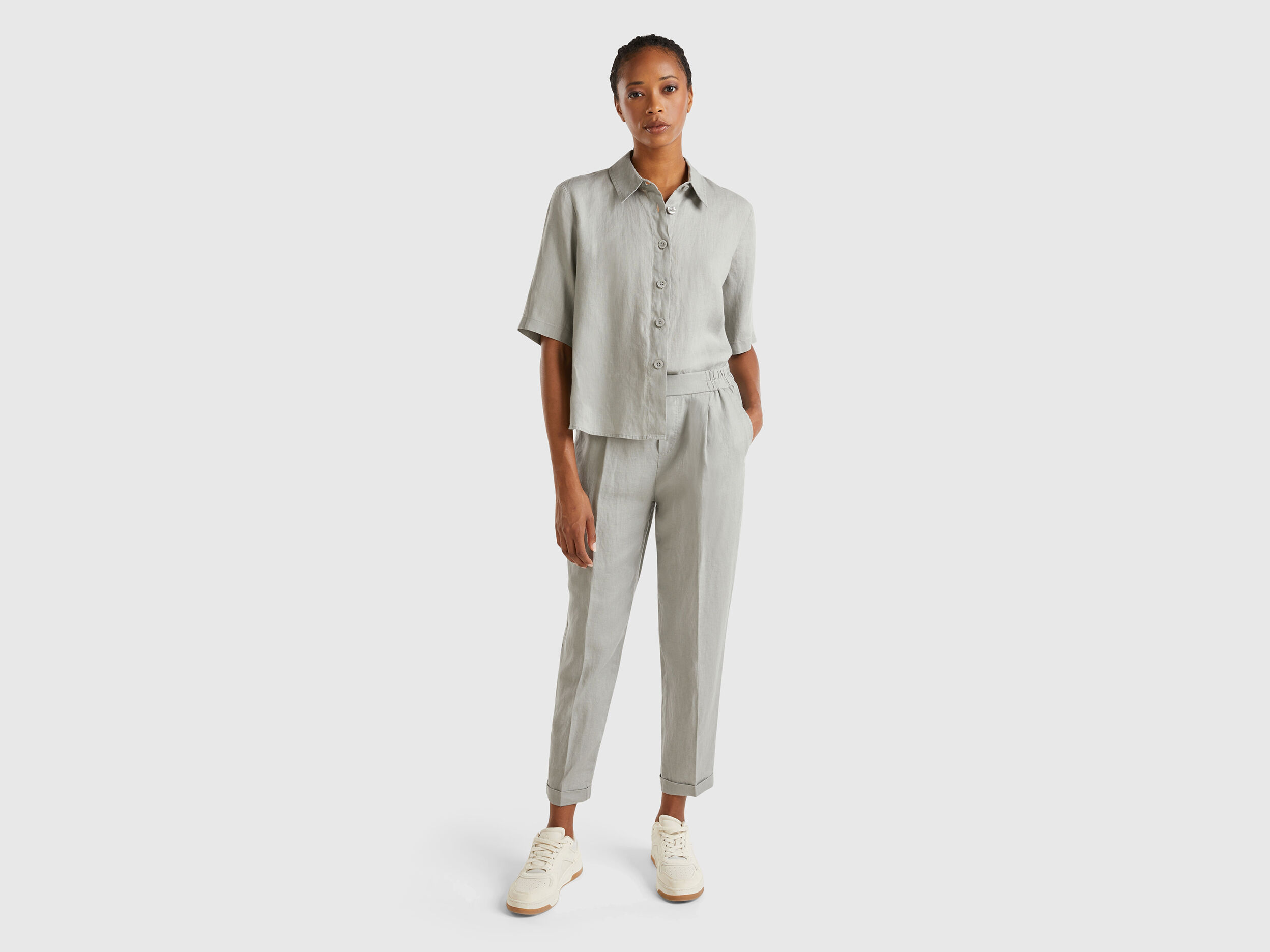 Puro Lino Abbigliamento Donna 2024 Benetton