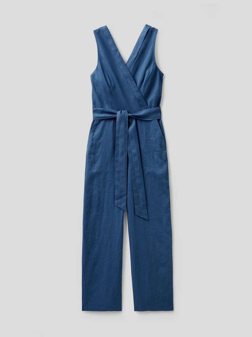 Jumpsuit in pure linen image number 1
