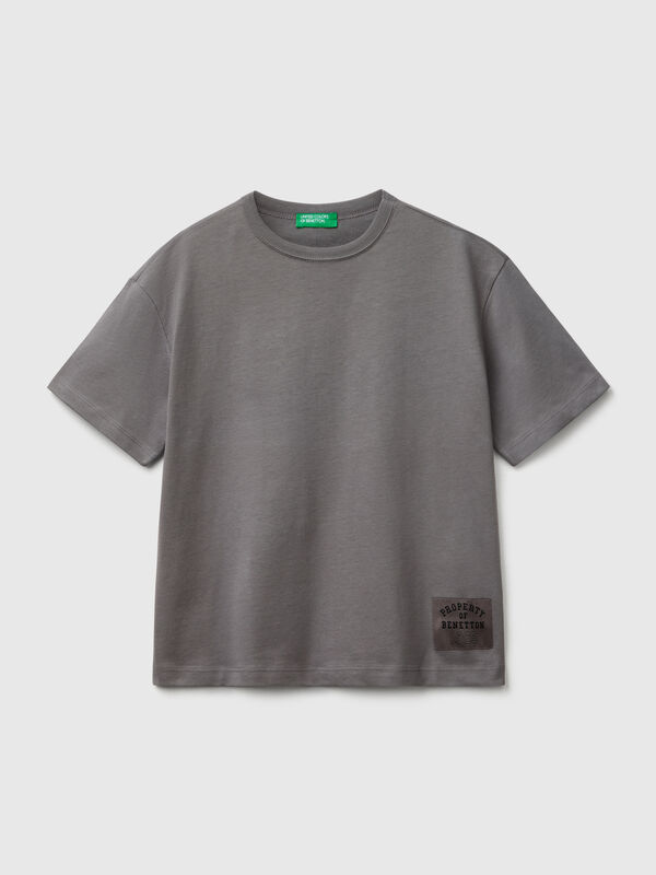 T-Shirt mit übergroßem Logo Jungen