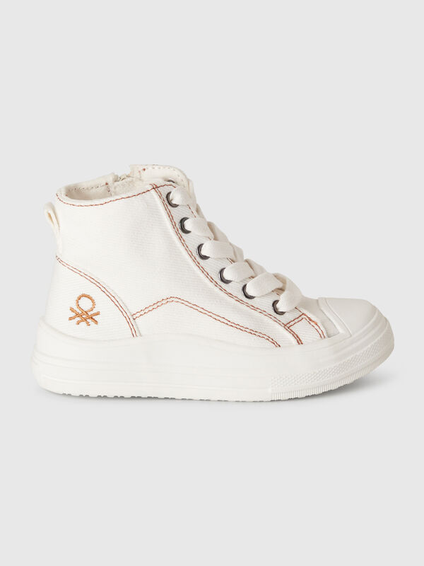 High-Top-Sneaker mit Denim-Effekt Jungen