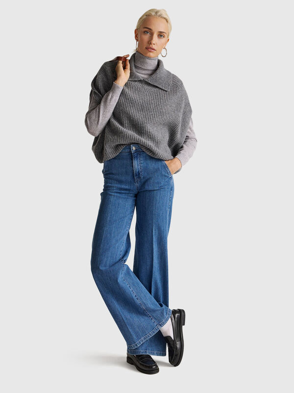 Mantella con collo alto Donna