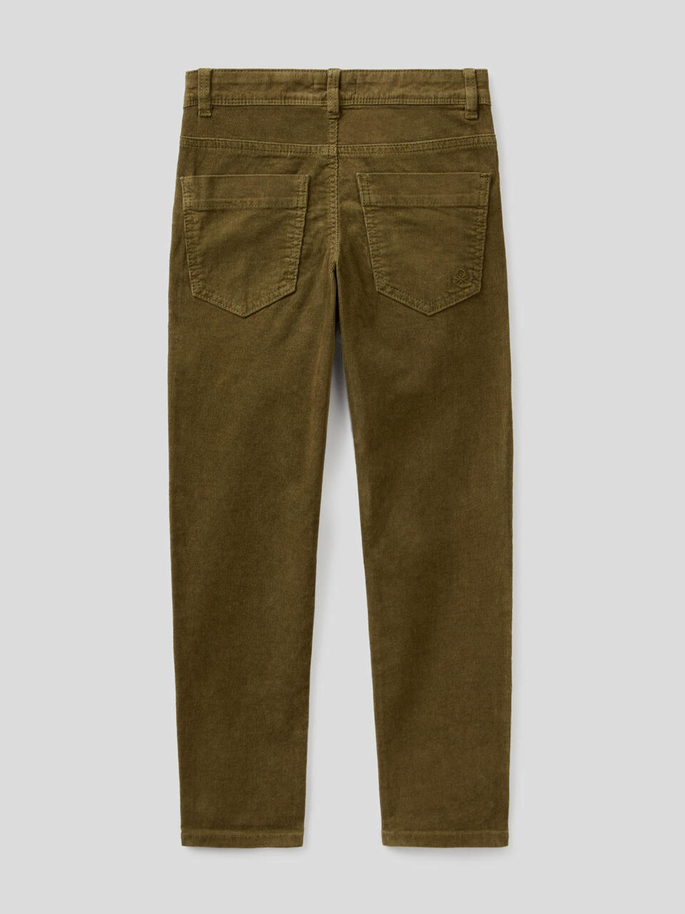 Slim-Fit-Hose aus stretchigem Samt image number 2