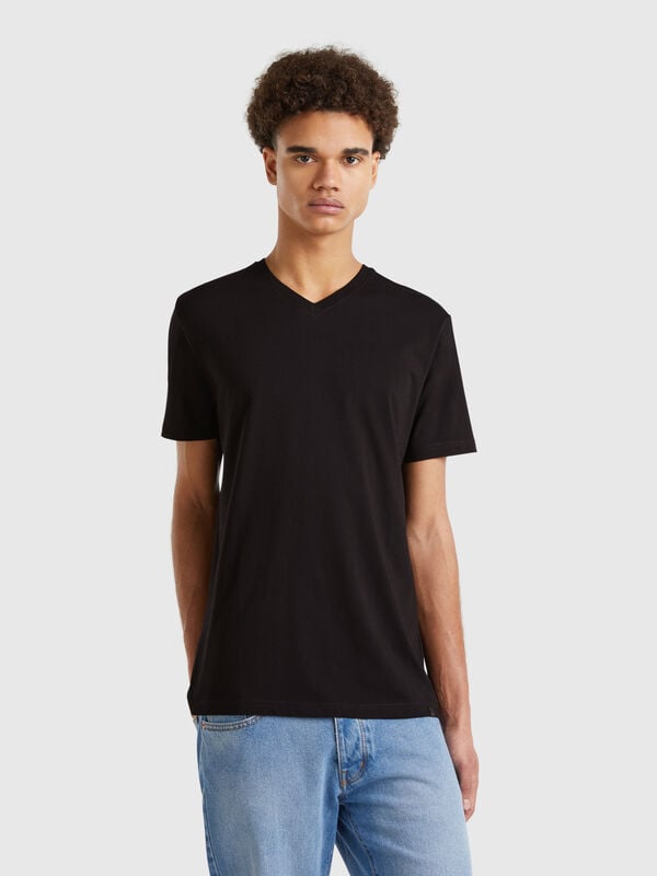 Langstapeliges T-Shirt aus Baumwolle Herren