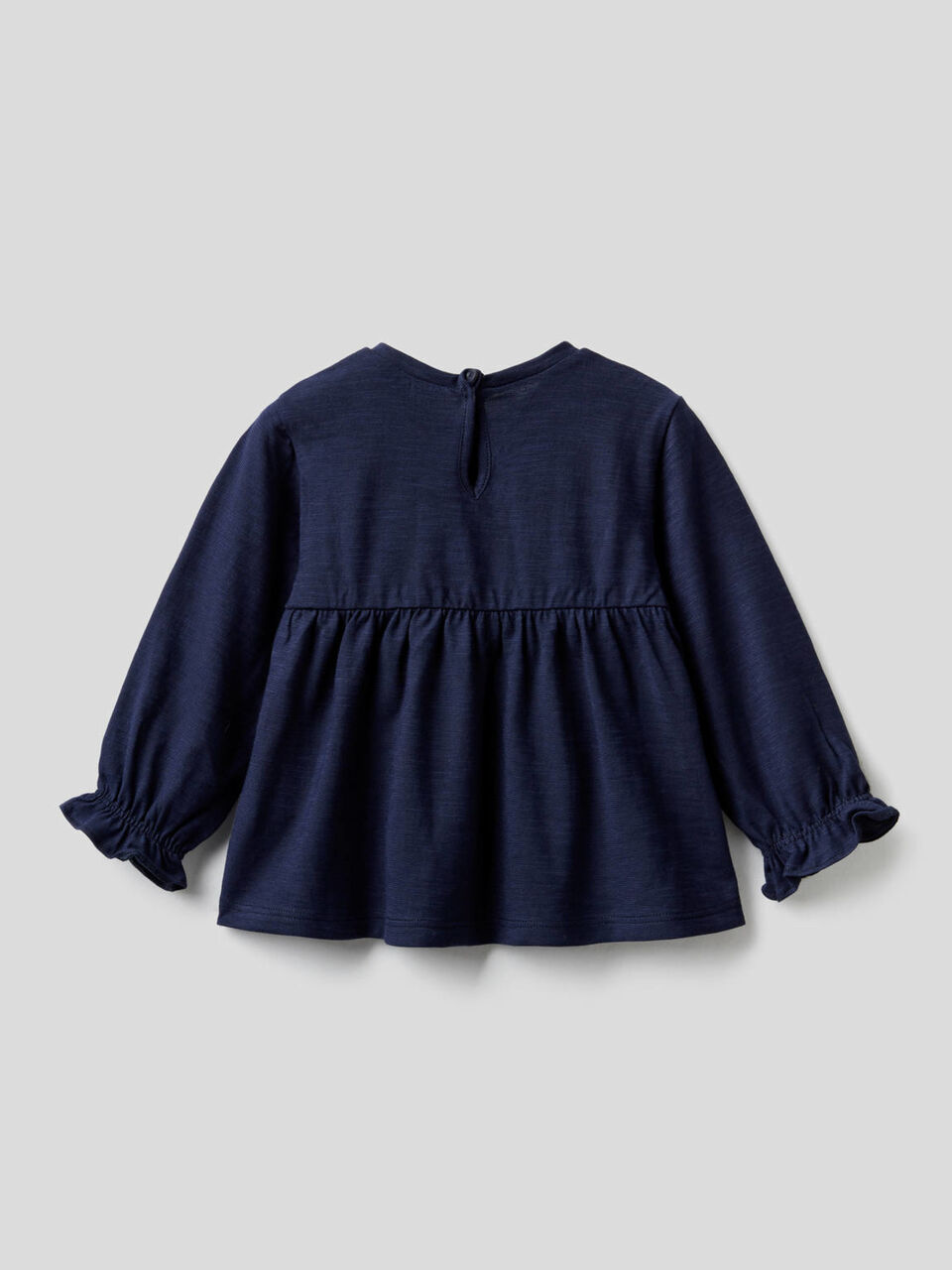 Blouse en 100% coton bio avec volant image number 2