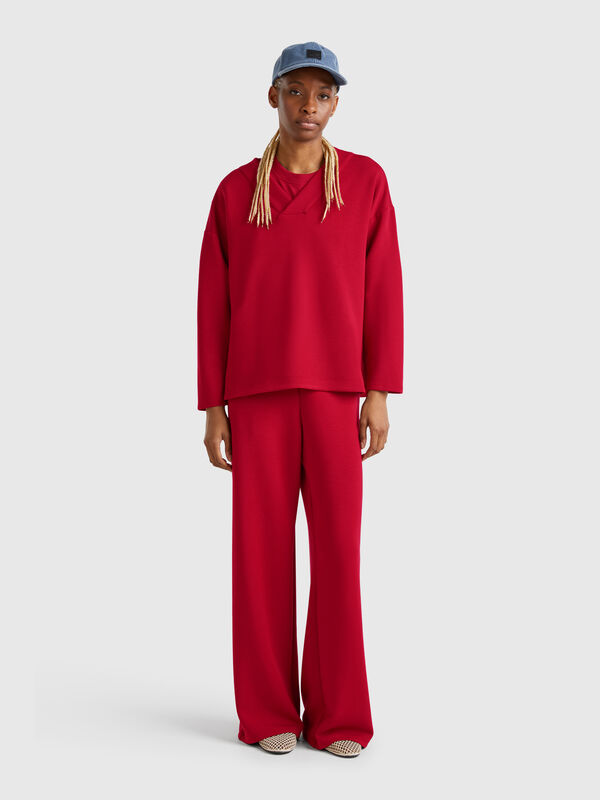 Wide leg sweatpants Women