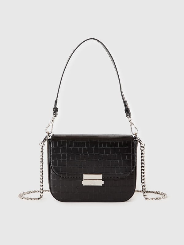 Be Bag klein schwarz mit Kokosnuss-Print Damen