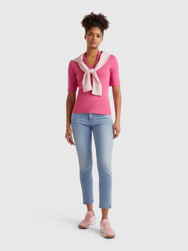 Jean slim taille haute Femme