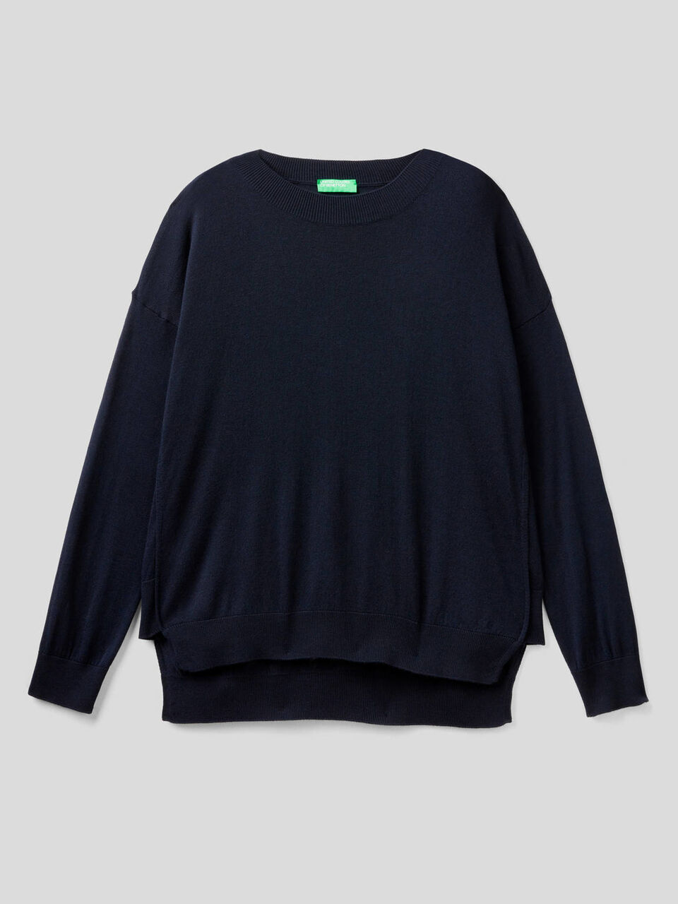 Pullover mit Schlitzen und lockerer Passform image number 1