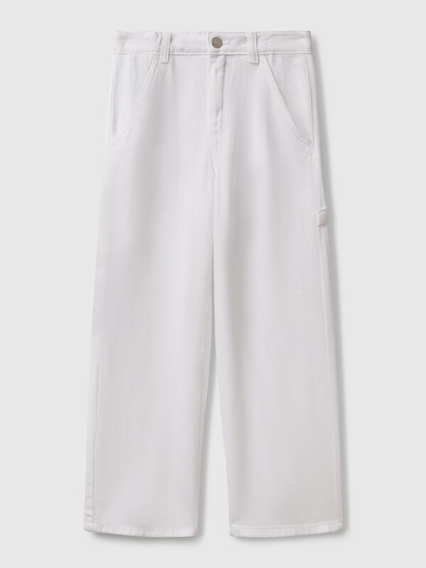 Pantaloni fluidi stile worker Bambina