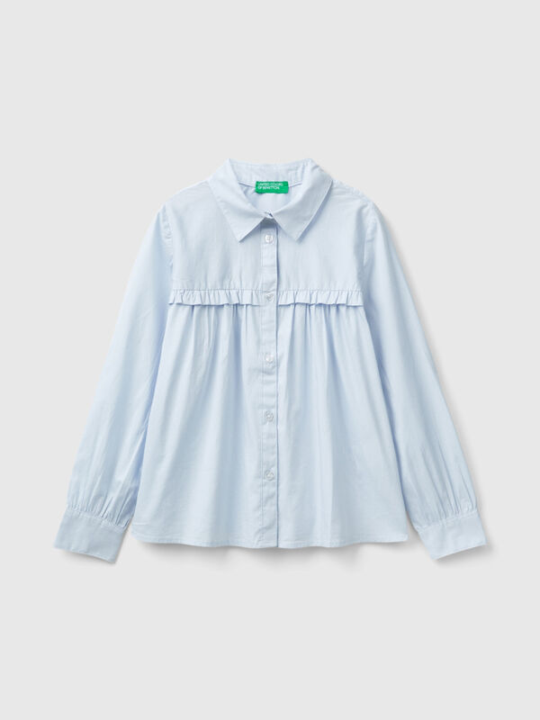 Chemise à empiècement ruché Filles