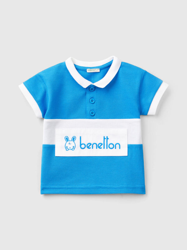 Poloshirt aus Bio-Baumwolle Newborn