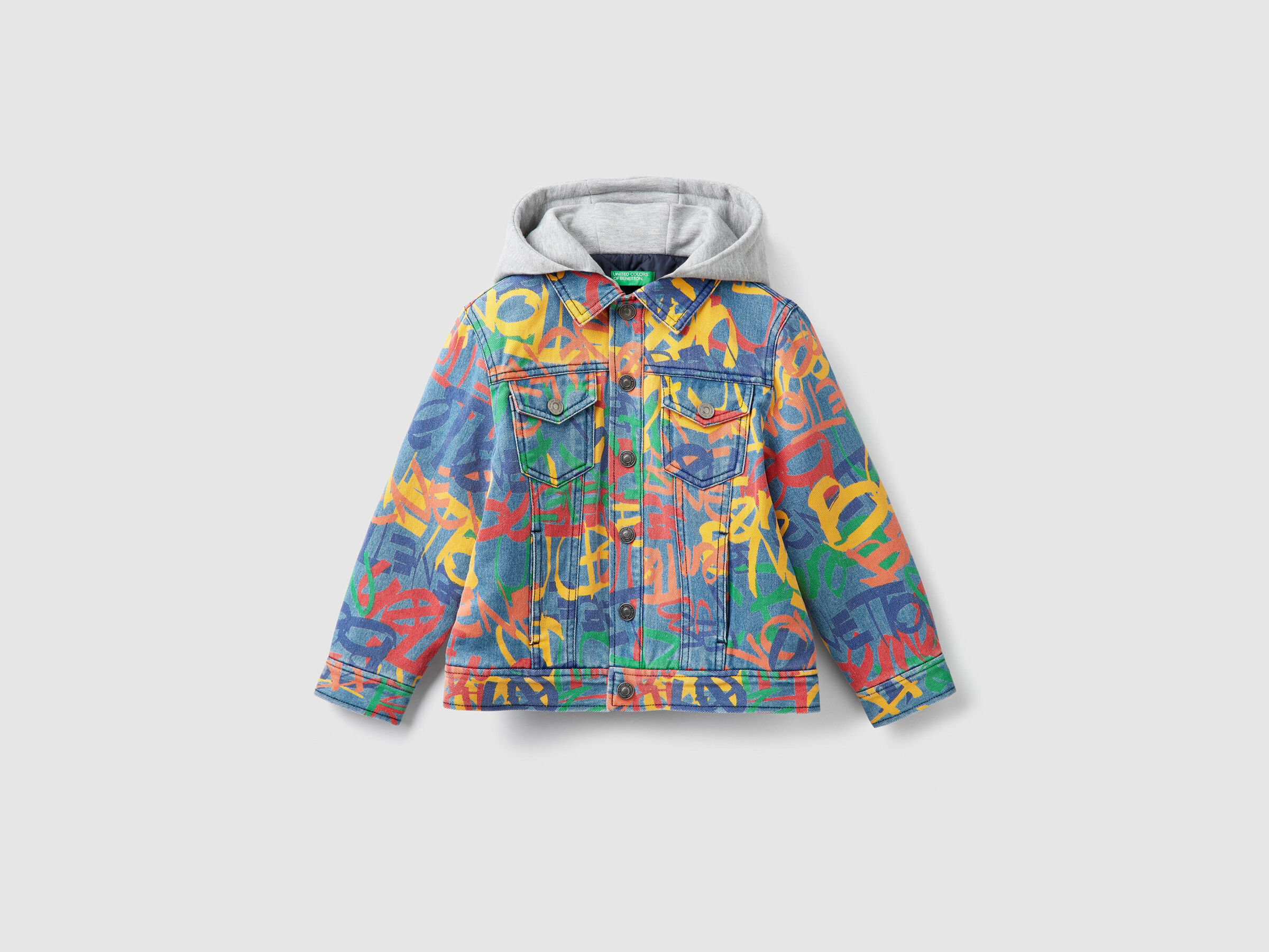 Jacke aus Denim mit Print image number null
