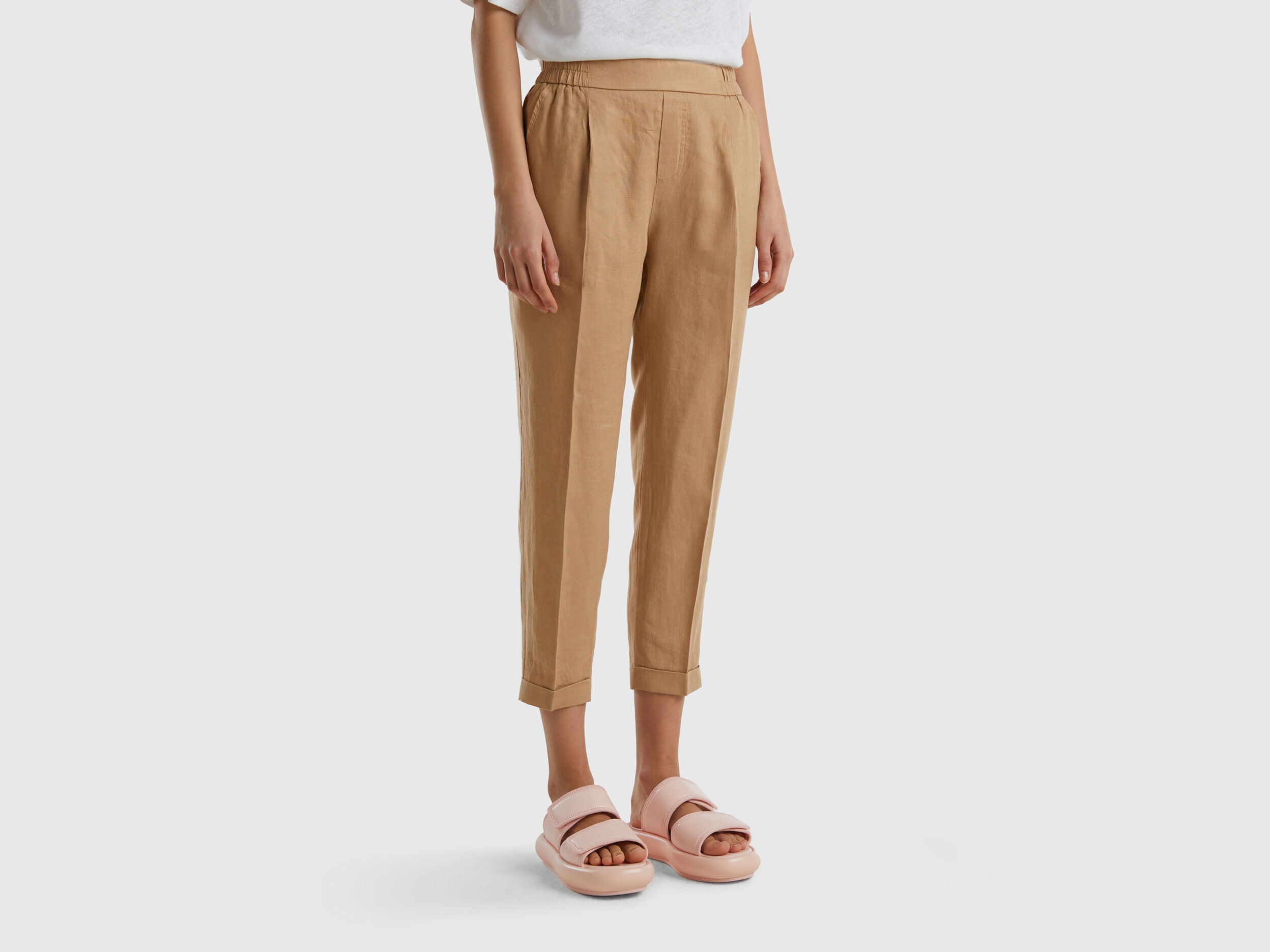 Pantaloni outlet lino benetton