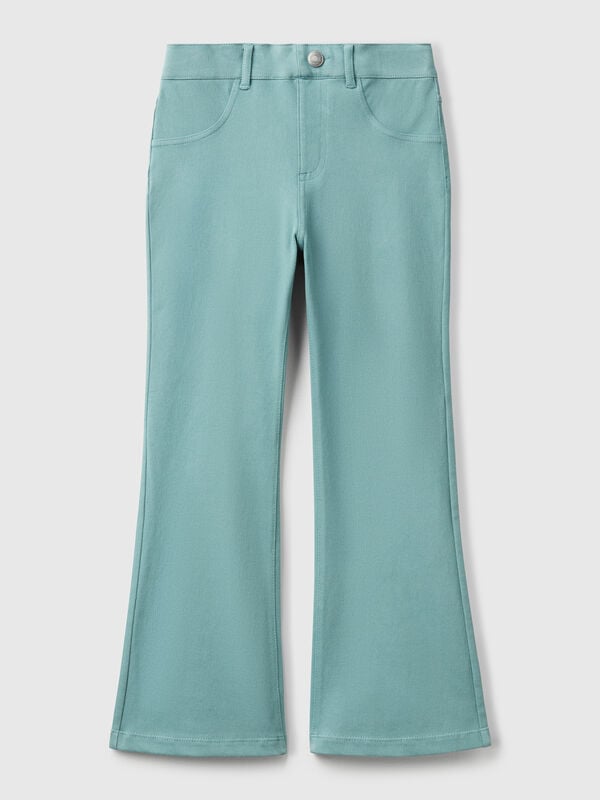 Ausgestellte Hose aus Stretch-Baumwolle Mädchen