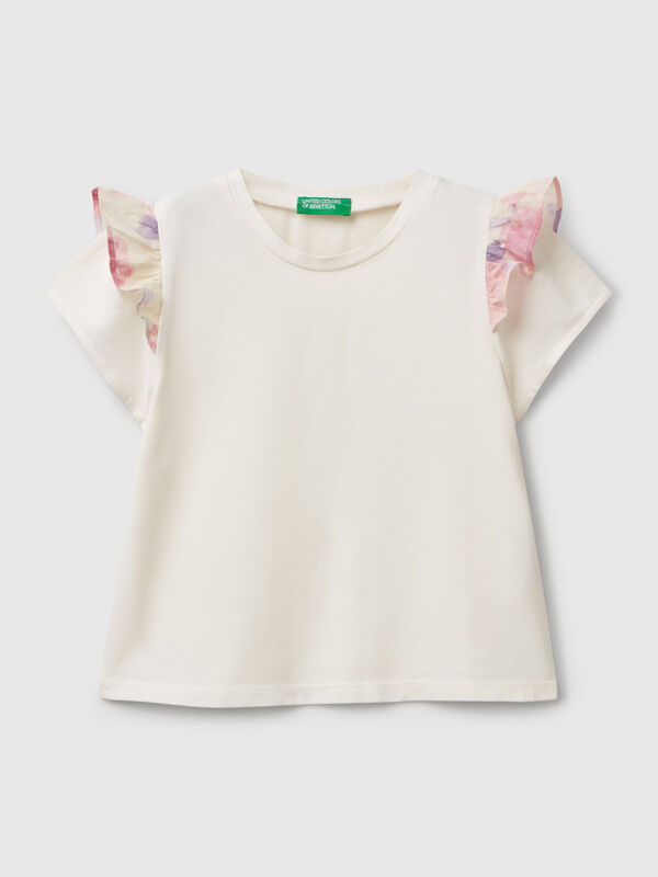 T-shirt with cap sleeves Junior Girl